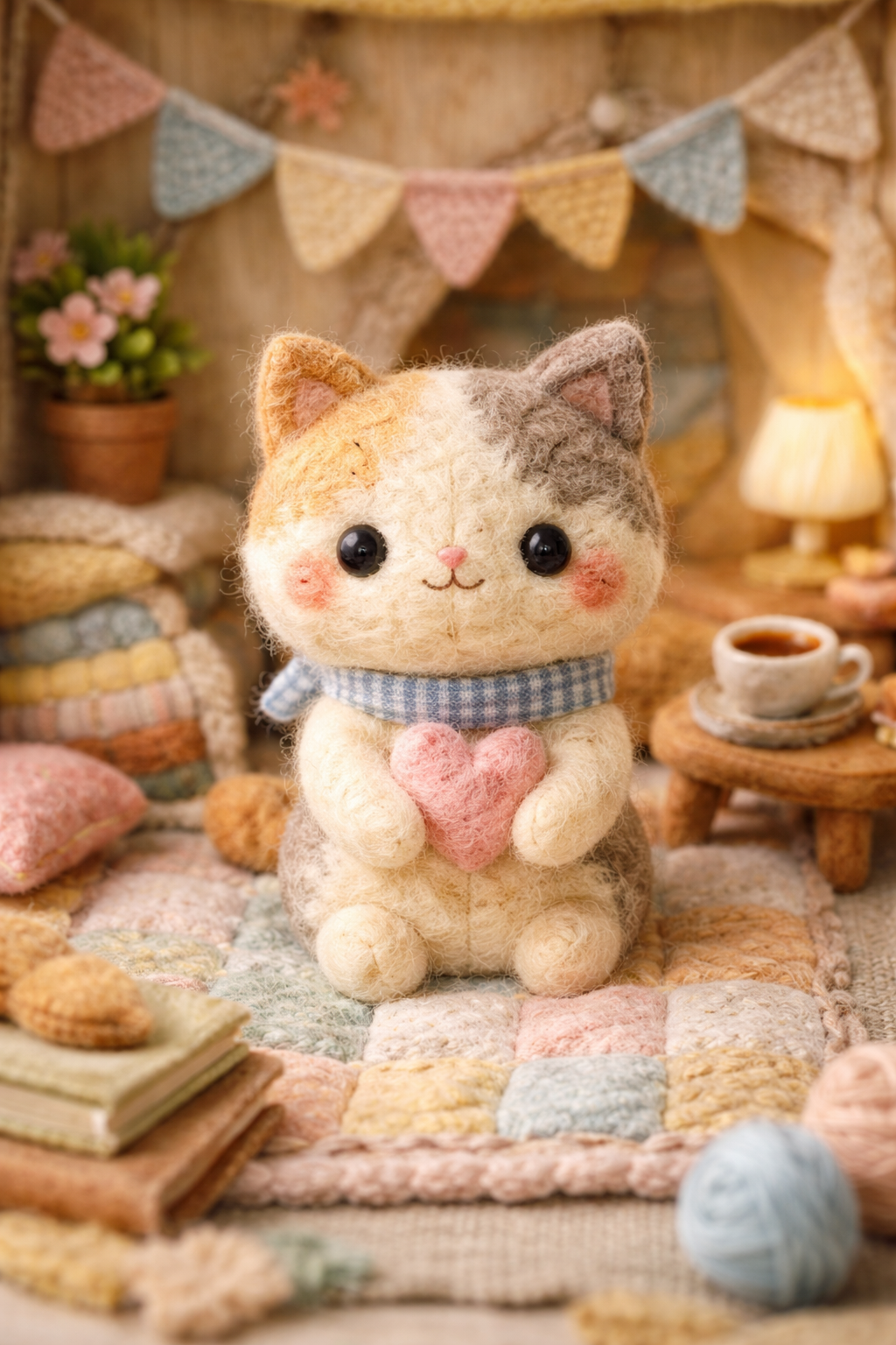 ミニチュアな毛糸の画像を生成