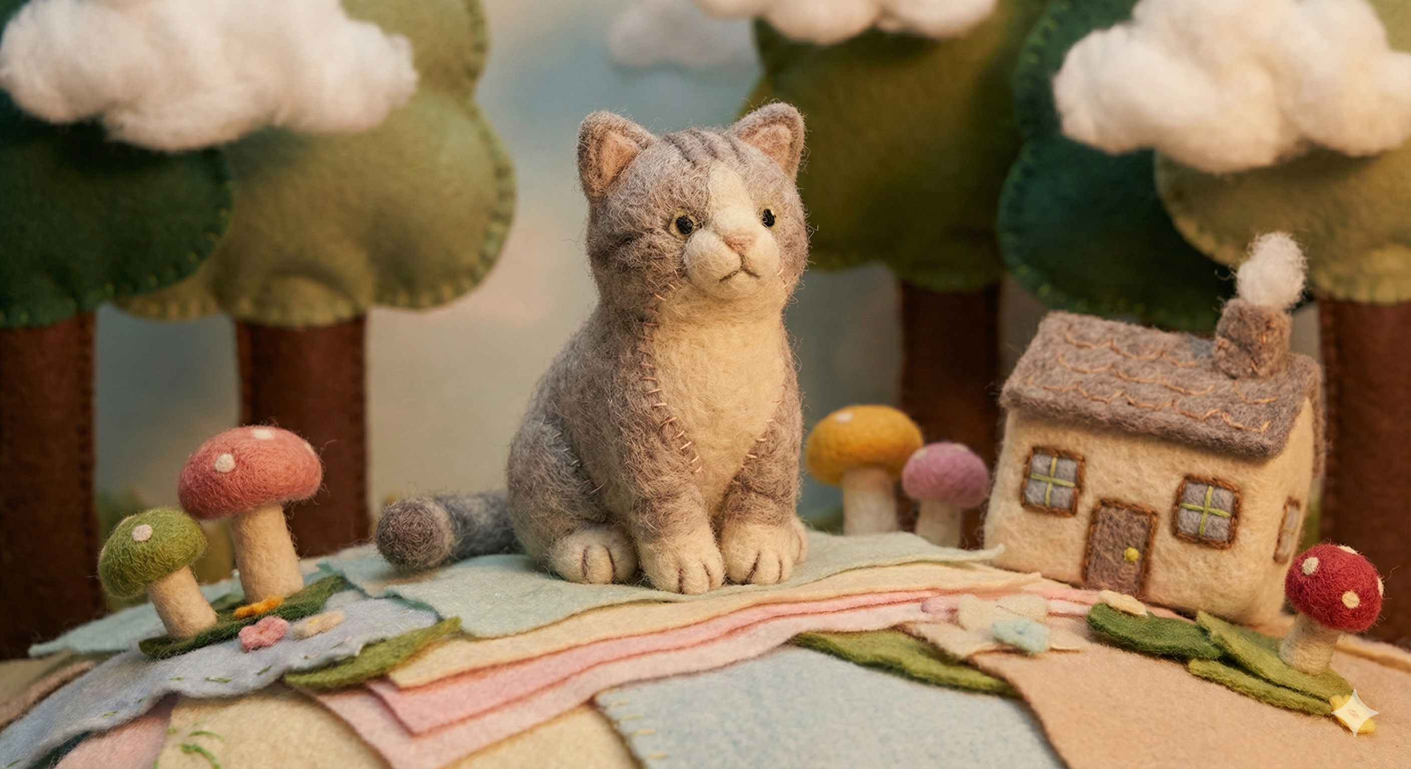 ミニチュアな毛糸の画像を生成