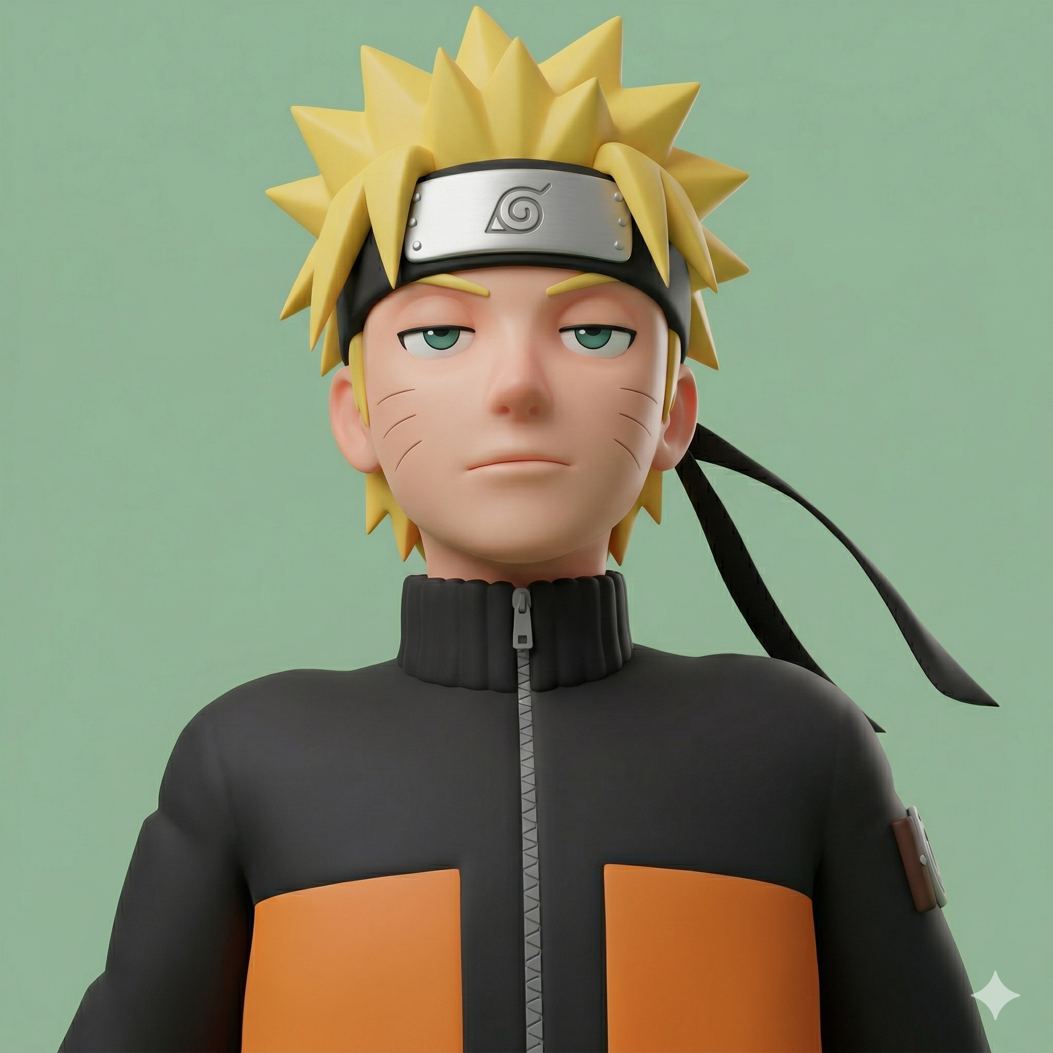 画像を気怠げなミニマル3Dキャラクターに変換するプロンプト