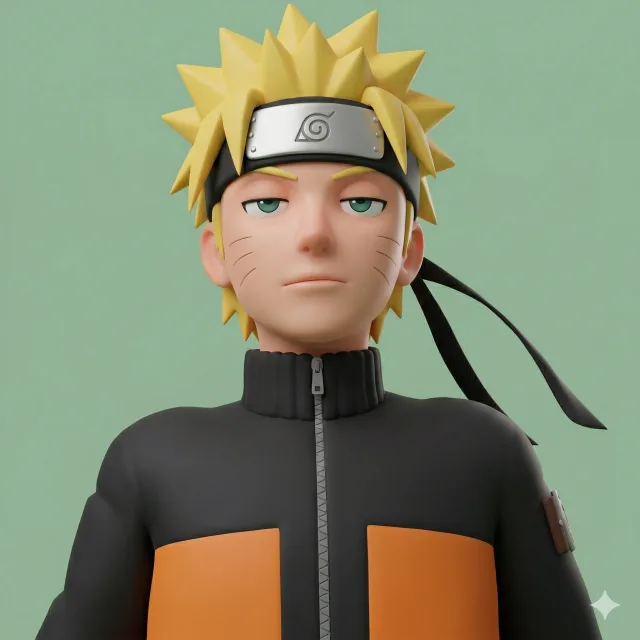 画像を気怠げなミニマル3Dキャラクターに変換するプロンプト