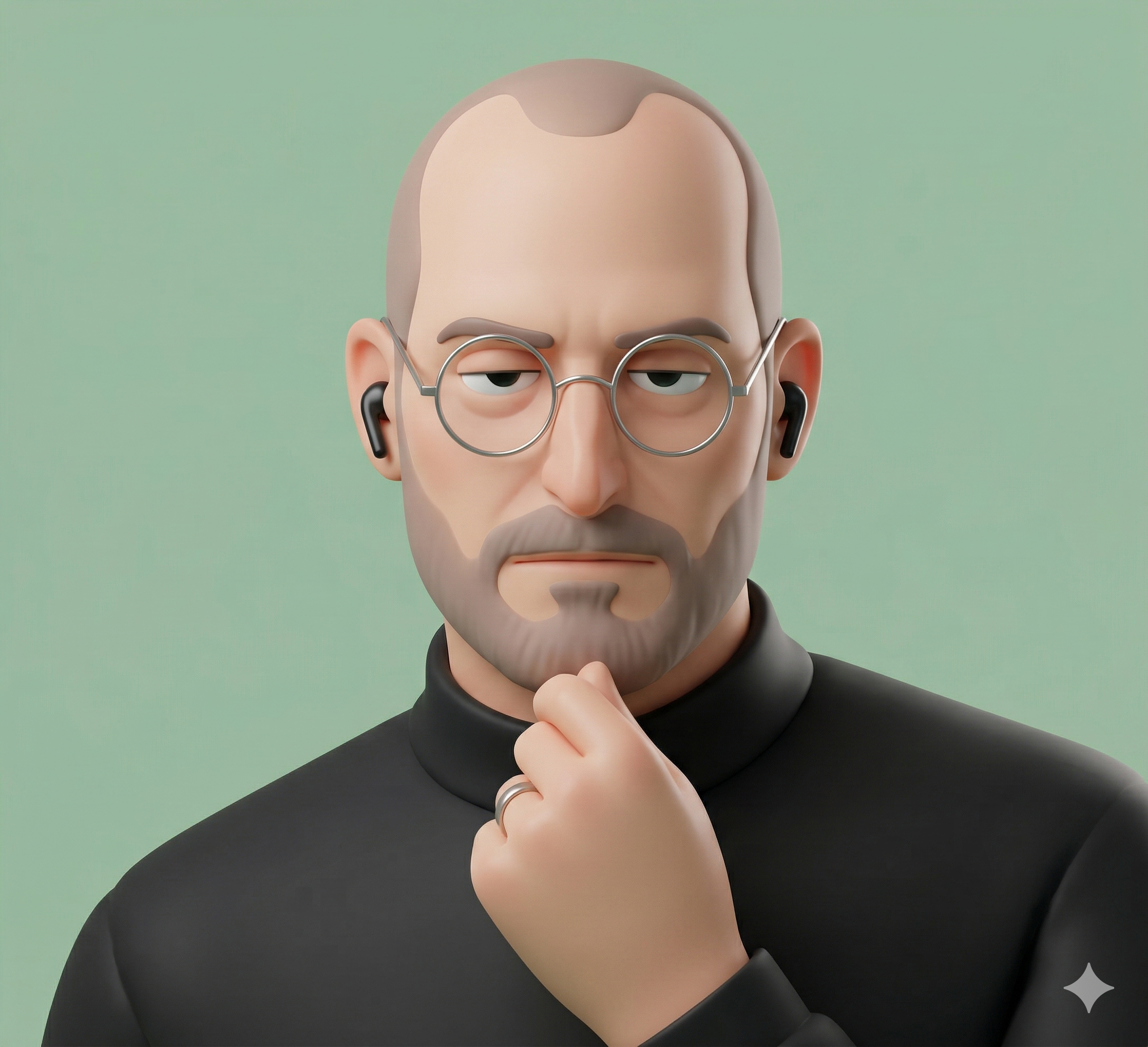画像を気怠げなミニマル3Dキャラクターに変換するプロンプト