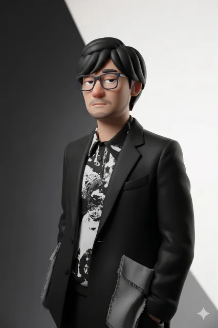 画像を気怠げなミニマル3Dキャラクターに変換するプロンプト