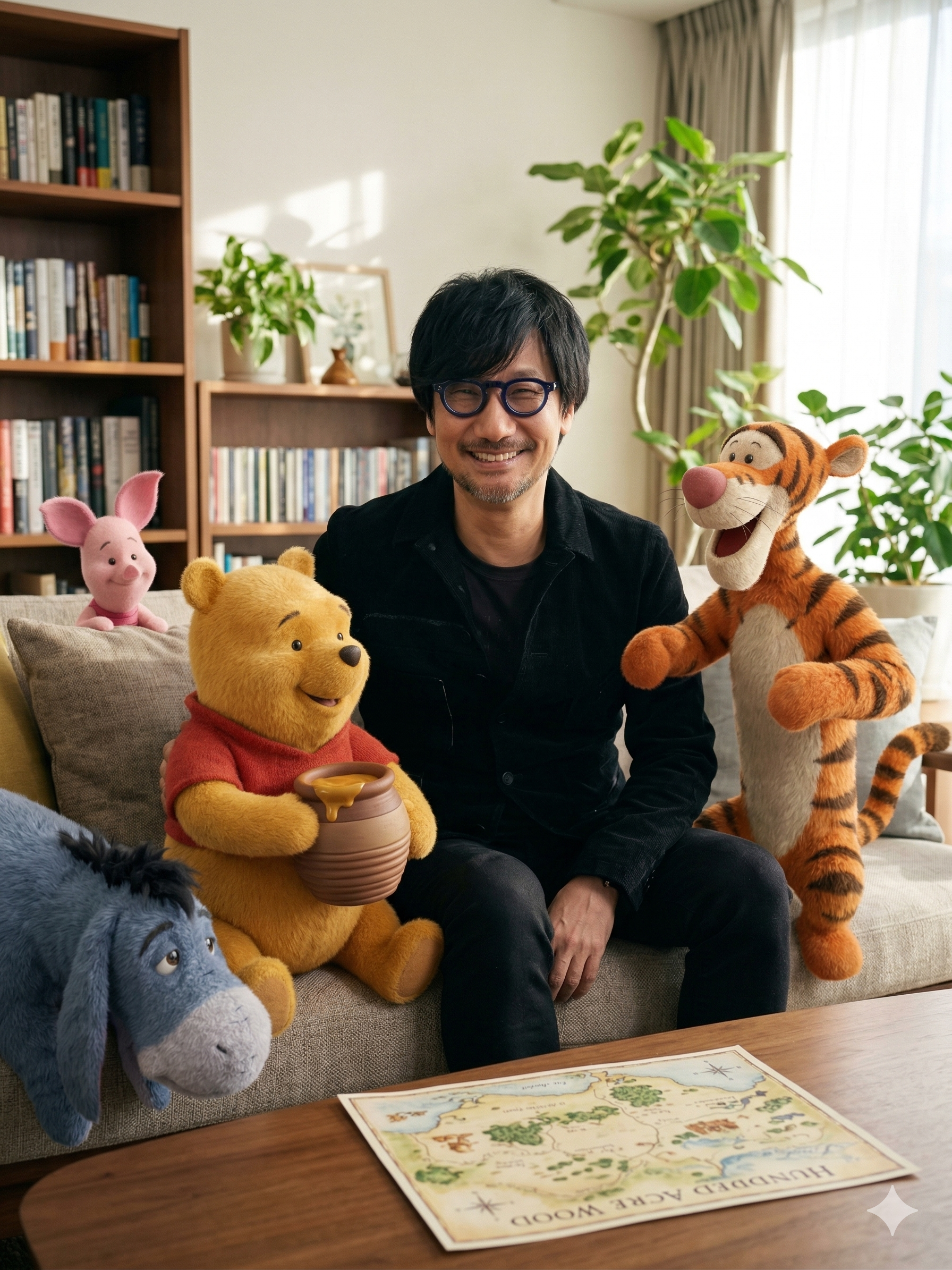 ディズニーキャラクターといっしょに部屋でゆったり