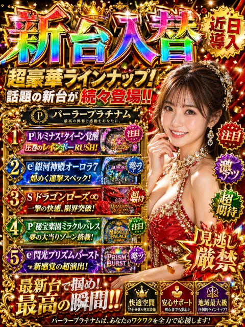 パチンコ屋のようなギラギラのPOPを生成する
