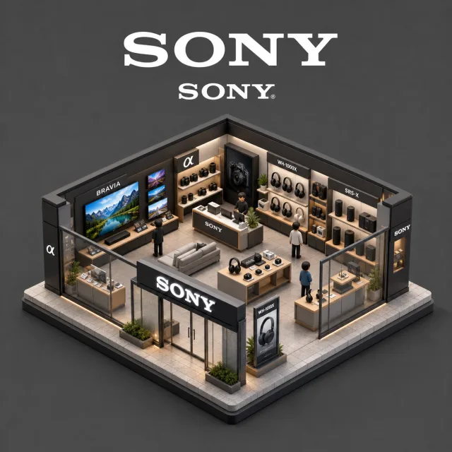 好きなブランド名でお店を立体化アイソメトリックな3Dミニチュア店舗ジオラマ画像生成プロンプト