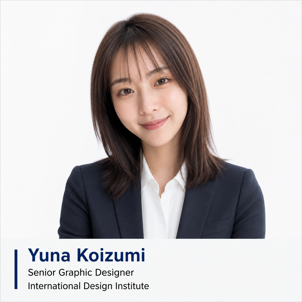 普段の写真をプロフェッショナルな証明写真に変換！名刺風ビジネスプロフィールポスタ画像を生成ー