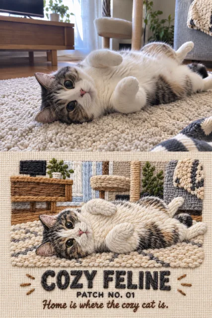 お気に入りの写真を立体的な刺繍ワッペン風にする画像生成プロンプト